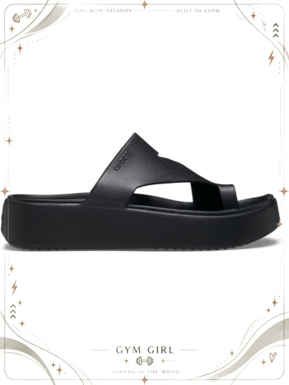 Crocs Getaway Platform Toe Loop Sandals EVA Slip On Casual